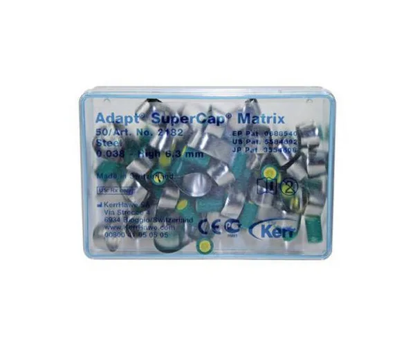 Матриця з вухом Adapt SuperCap REF 2182 зелені з вушком 6,3 мм* 0,038 Kerr (Італія)